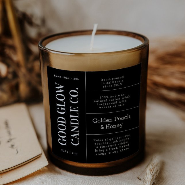 Large Logo Candle Jar Product Label Stickers (Créateur téléchargé)