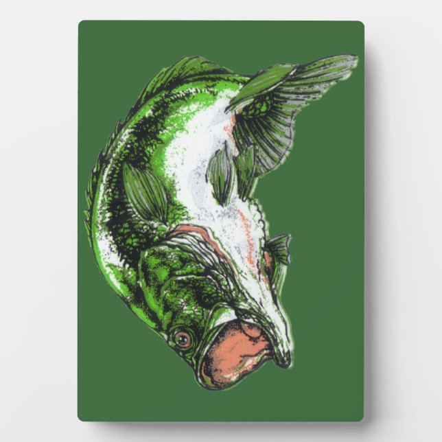 Large mouth Bass Fotoplatte (Vorderseite)