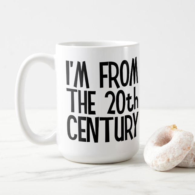 Large Mug - I'm From The 20th Century (Avec donut)