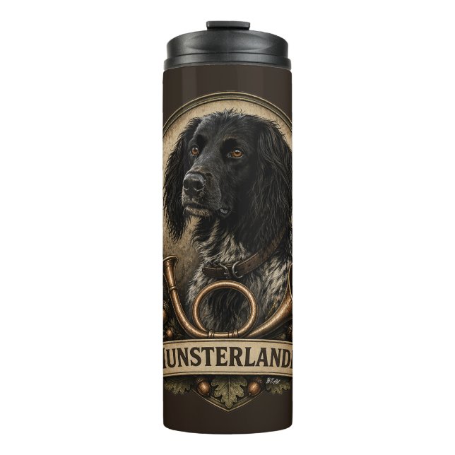  Large Munsterlander (logo)  Thermosbecher (Vorderseite)