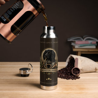  Large Munsterlander (logo)  Trinkflasche