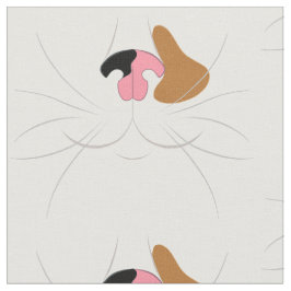 Large Print Calico Cat Novelty Fabric Stoff