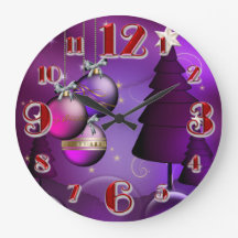 Large Purple Christmas Bauble Tree