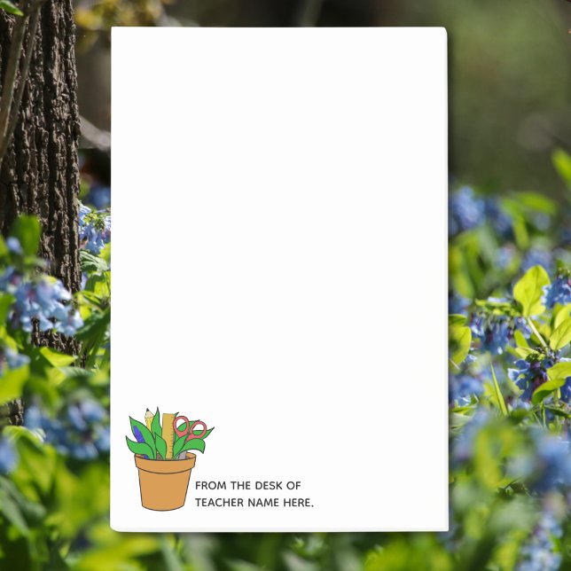 Large Teacher Post-Its with Name Personalization  Post-it Klebezettel (Von Creator hochgeladen)