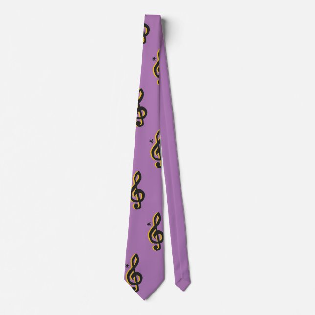 Large Treble Clef Krawatte (Vorderseite)