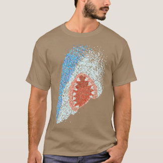 Large Weisser Hai Haie Hailebrhater T-Shirt