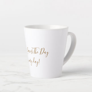 Large White Latte Mug Milchtasse