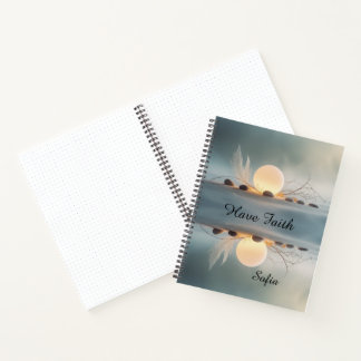 Large Zen Spiral Journal: Full Wrap Mindful Notizbuch