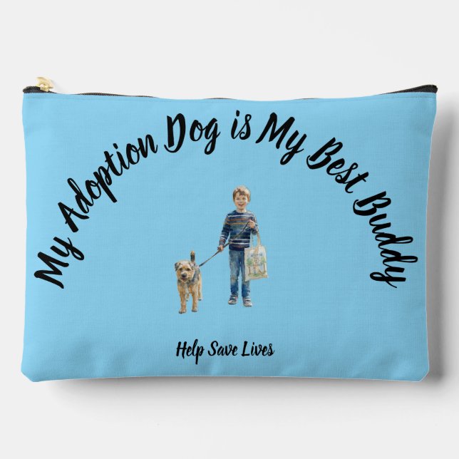 Large Zipper Pouch Zubehörtasche (Vorderseite)