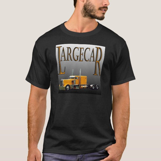 Largecar Schwarzes T-Shirt (Vorderseite)