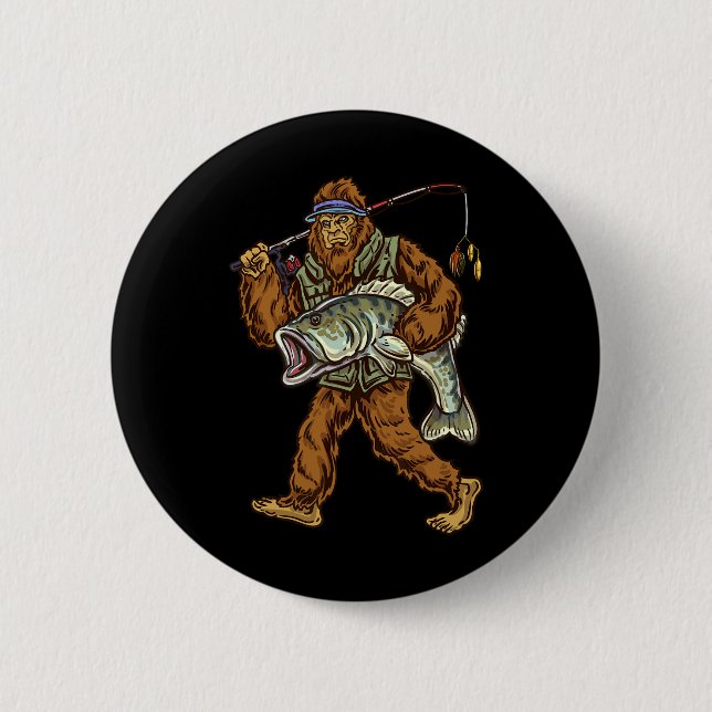 Largemouth B Angeln Bigfoot Angler 1  Button (Vorderseite)
