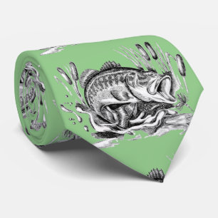 Largemouth Bass ネ タ イ Krawatte