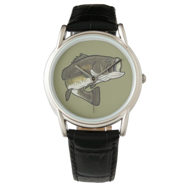 Largemouth Bass Armbanduhr (Vorderseite)