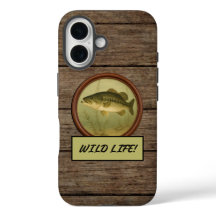 Largemouth Bass Dark Wood iPhone Fälle