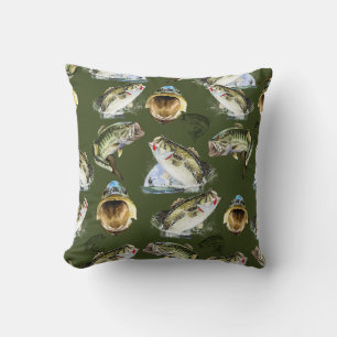 Largemouth Bass Fishing Wrapping Paper Kissen