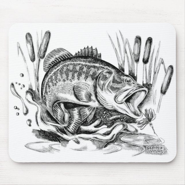 Largemouth Bass Mousepad (Vorne)