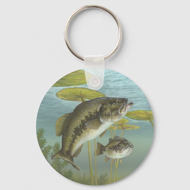 Largemouth Bass Schlüsselanhänger (Vorderseite)