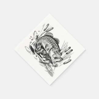 Largemouth Bass Serviette