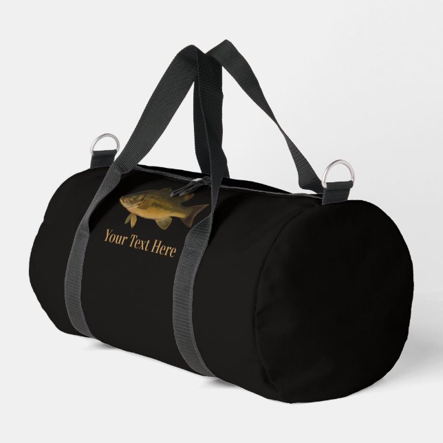 Largemouth Bass Your Text Here Fish Duffle Bag (Linke Seite)