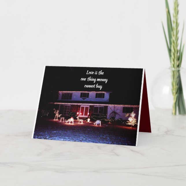 L'ARGENT DE NOËL NE PEUT PAS ACHETER DE CARTE D'AM (Devant)