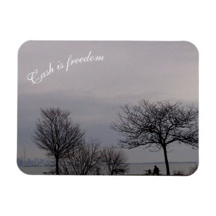 L'argent est la liberté Magnet flexible par RoseWr