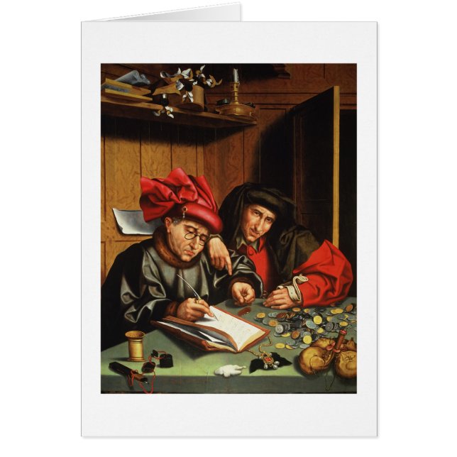 L'argent Lenders (huile sur le panneau de chêne) (Devant)