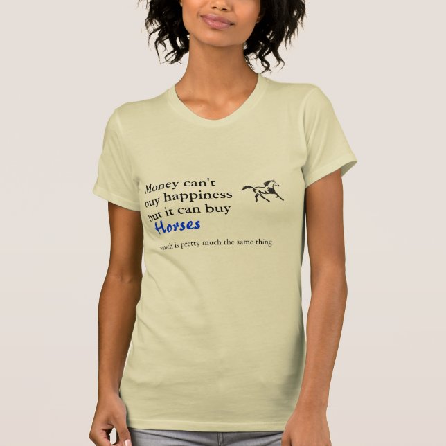 L'argent peut acheter le bonheur, T-shirt de (Devant)