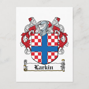 Larkin Familienwappen Postkarte