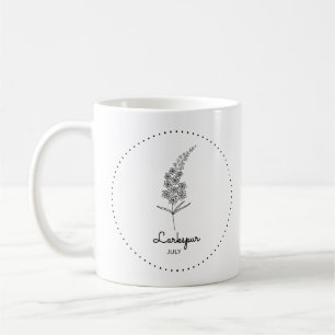 Larkspur Juli Monat Blume Kaffeetasse