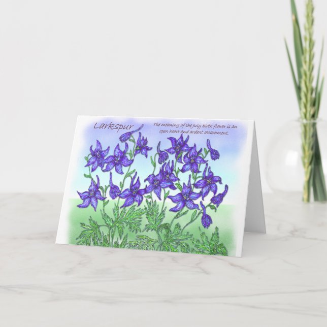 Larkspur Karte (Vorderseite)