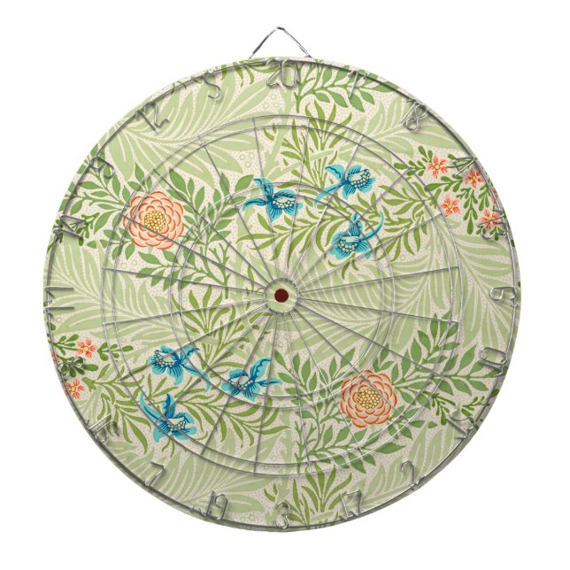 Larkspur Pattern (von William Morris) Dartscheibe (vorne)