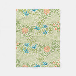 Larkspur Pattern (von William Morris) Fleecedecke