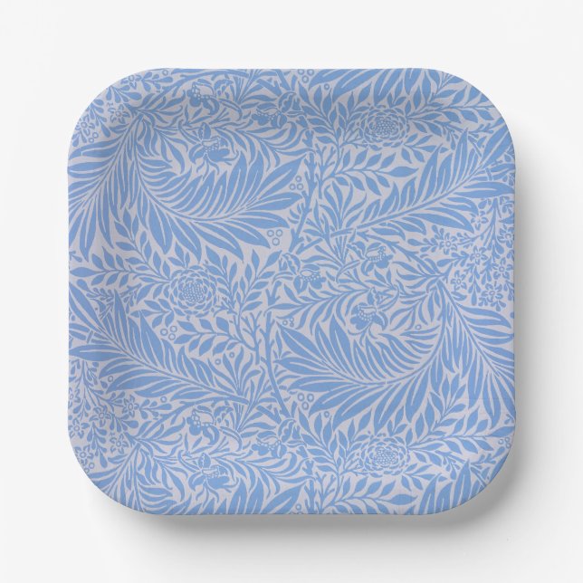 Larkspur von William Morris Paper Tellers Pappteller (Vorderseite)