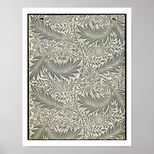 Larkspur, Wallpaper design, 1872 Poster (Vorne)