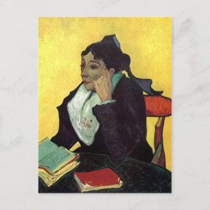 L'Arlésienne: Madame Ginoux mit Büchern Postkarte
