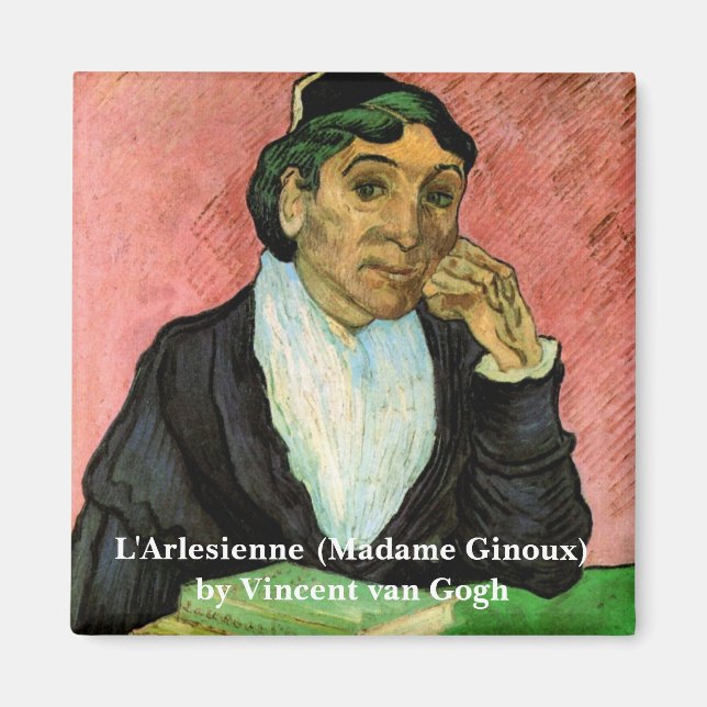 L'Arlesienne (Madame Ginoux) von Vincent van Gogh Magnet (Vorne)