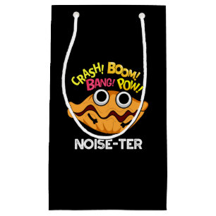 Lärm der Funny Noisy Oyster Pun Dark BG Kleine Geschenktüte