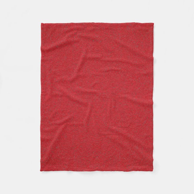 Lärm-Textur Tomato Red Fleece Blanket (Custom) (Vorderseite)