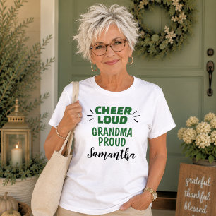 Lärmende personalisierte Oma-Cheerleader-Shirt T-Shirt