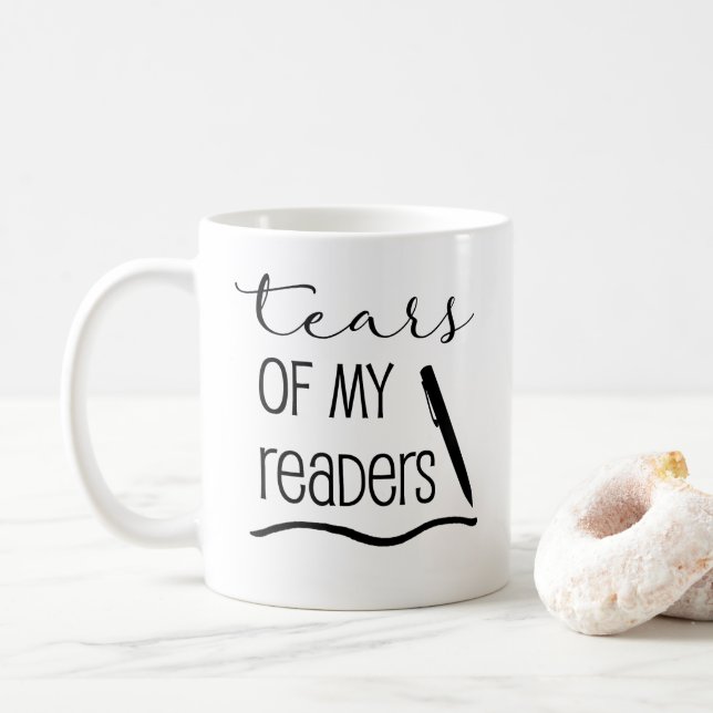 Larmes de cadeau d'auteurs de ma tasse de café des (Avec donut)