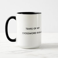 LARmes DE MES ADVERSAIRES DE MOTS CROISÉS – Tasse