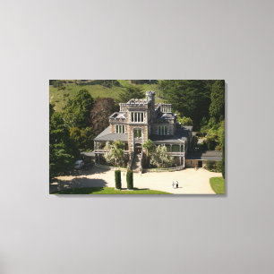 Larnach Castle, Dunedin, Neuseeland - Luft Leinwanddruck