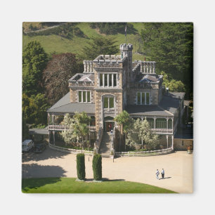 Larnach Castle, Dunedin, Neuseeland - Luftaufnahme Magnet