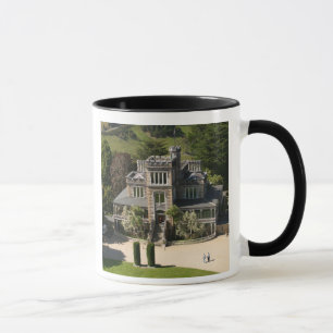 Larnach Castle, Dunedin, Neuseeland - Luftaufnahme Tasse