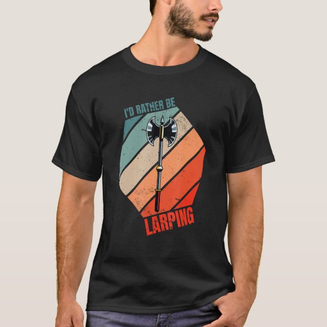 Larp Side Quest Action Role Playing Games Medieval T-Shirt (Vorderseite)