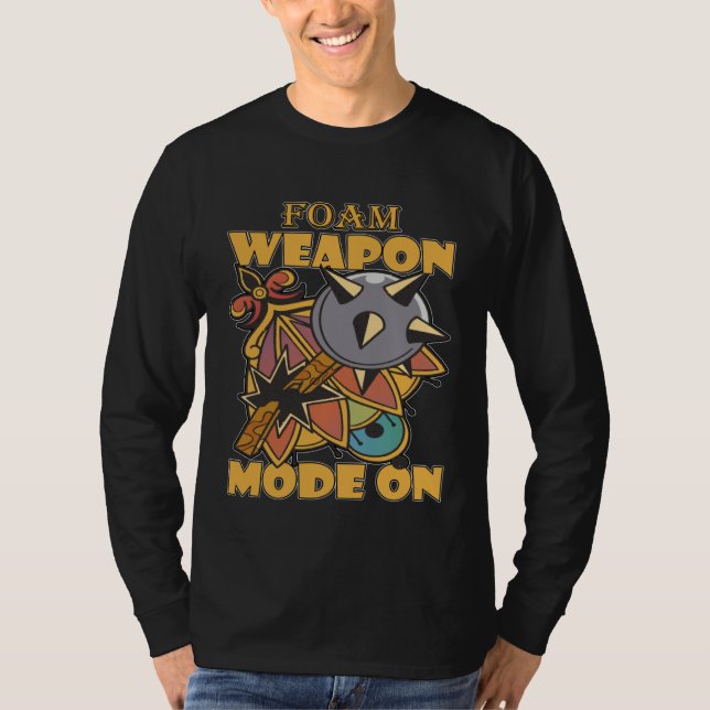 Larping Events  Foam Weapon Mode On T-Shirt (Vorderseite)