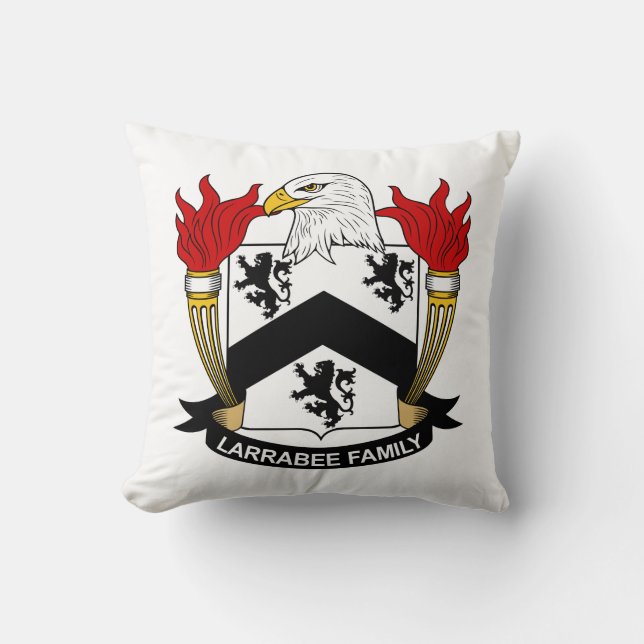 Larrabee Familienwappen Kissen (Vorderseite)