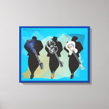 L'Arrière - plan en toile à trois traits bleu-impr