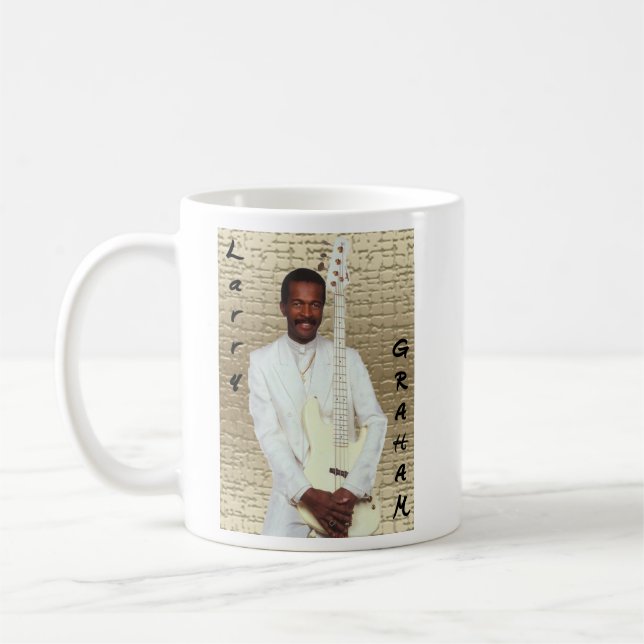 Larry Graham auf Gold Kaffeetasse (Links)