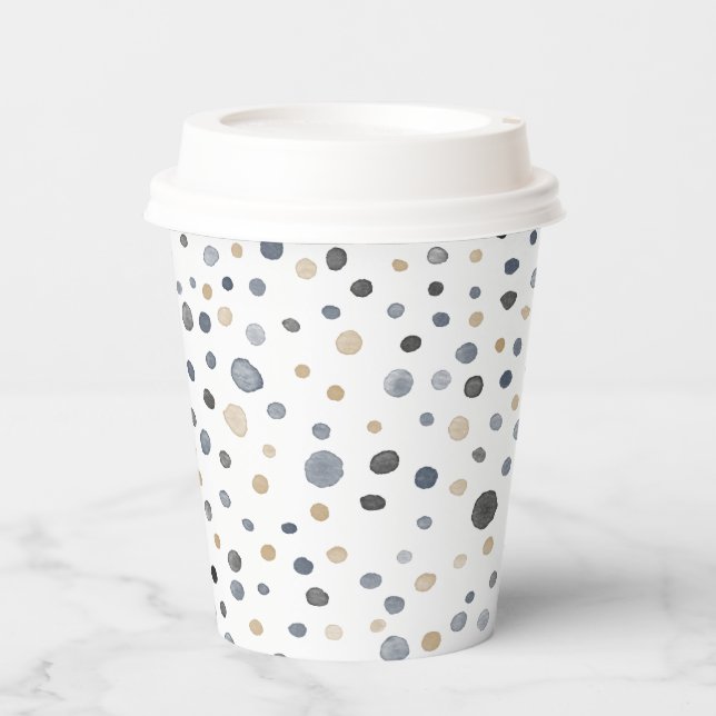 Lars Confetti Aquarelltöne Papier Cup Pappbecher (Vorderseite)